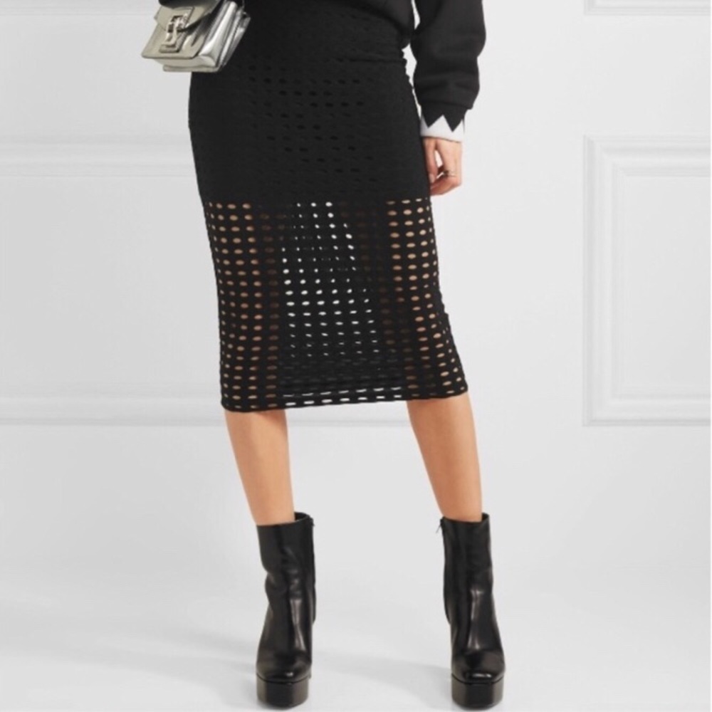 T by Alexander Wang hole punch skirt
